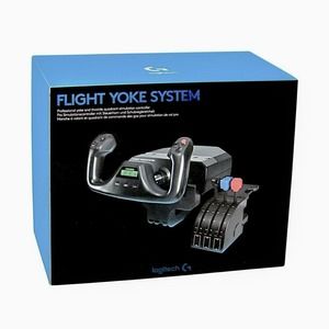 Logitech Flight Yoke System Professional Simulation Yoke and Throttle Quadrant